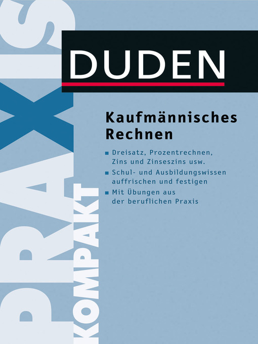 Cover image for Duden Praxis kompakt--Kaufmännisches Rechnen